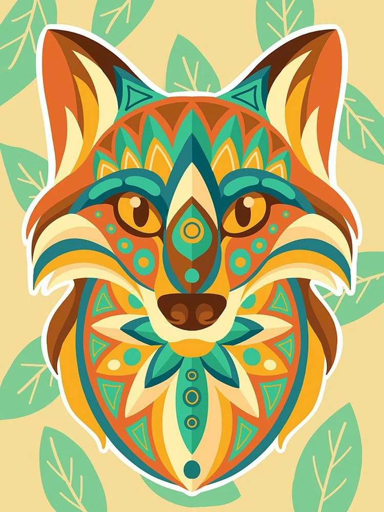 Crafting Spark Colourful Fox Deimantinio Paveikslo komplektas CS2543