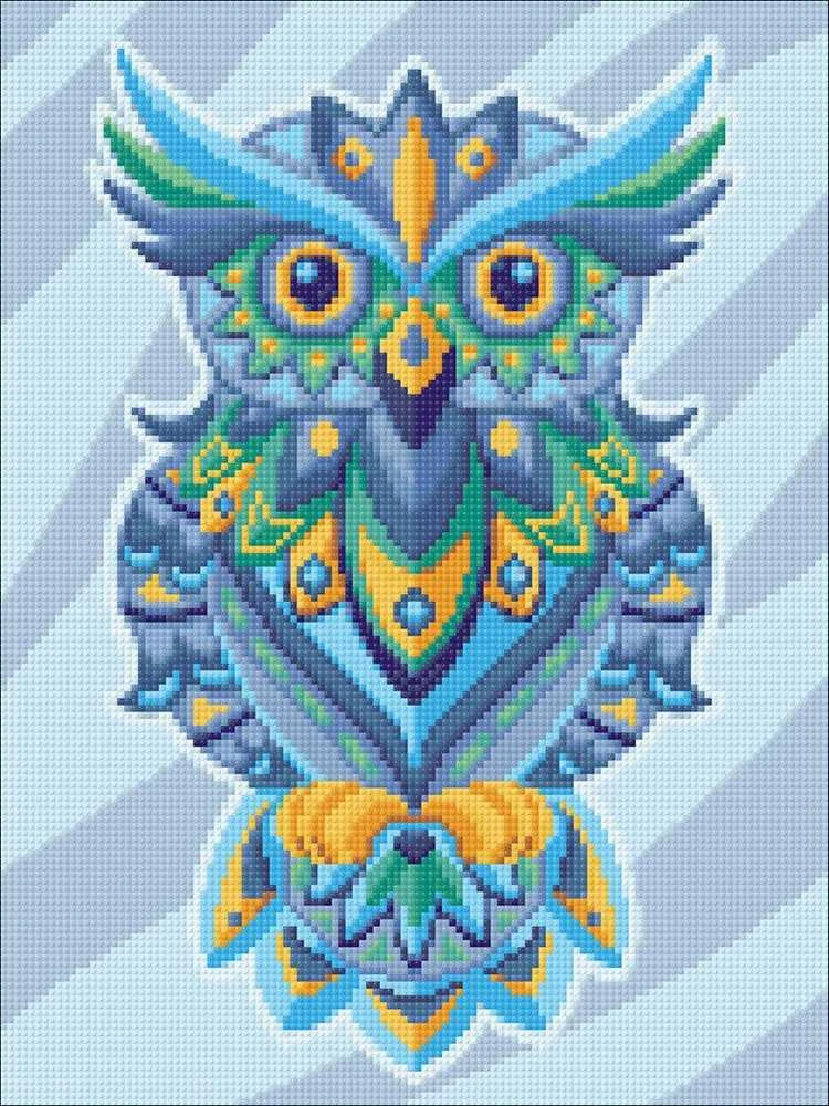 Crafting Spark Colourful Owl Deimantinio Paveikslo komplektas CS2544