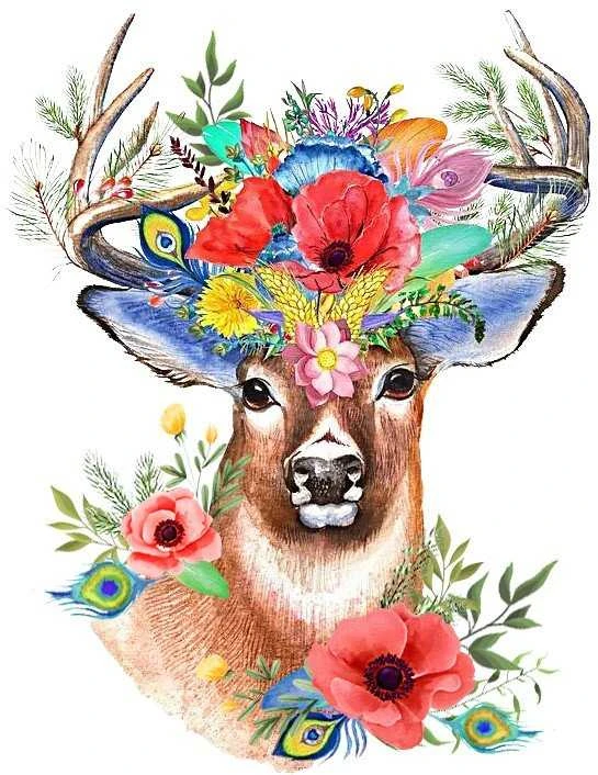 Crafting Spark Forest Deer 40х50 Deimantinio Paveikslo komplektas Cs2542
