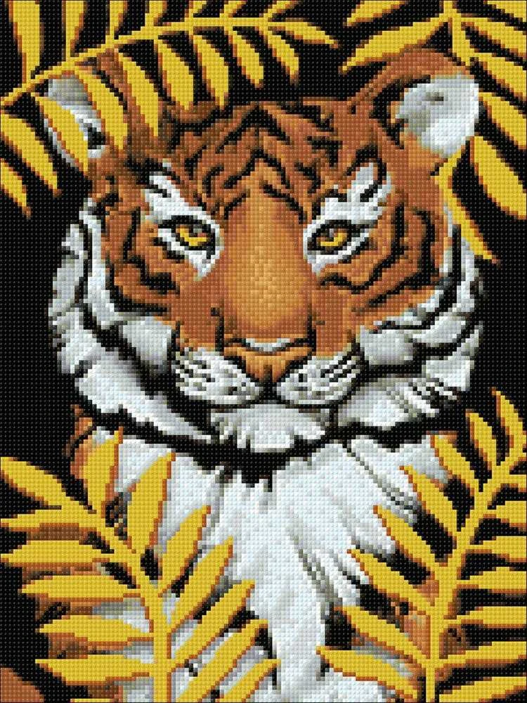 Crafting Spark Golden Tiger 30х40 Deimantinio Paveikslo komplektas Cs2722