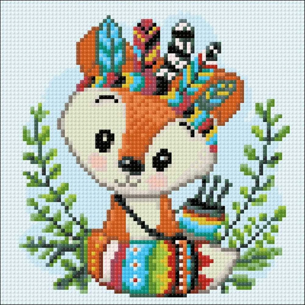 Crafting Spark Indian Fox 20х20 Deimantinio Paveikslo komplektas Cs2532