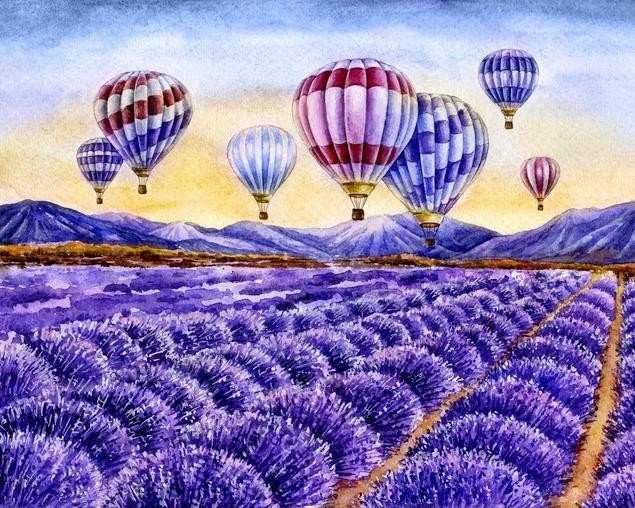 Crafting Spark Lavender Daylight 50х40 Deimantinio Paveikslo komplektas Cs2586