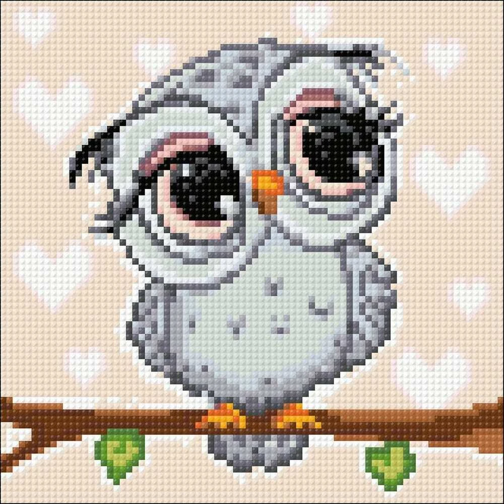 Crafting Spark Little Owl 20х20 Deimantinio Paveikslo komplektas Cs2711