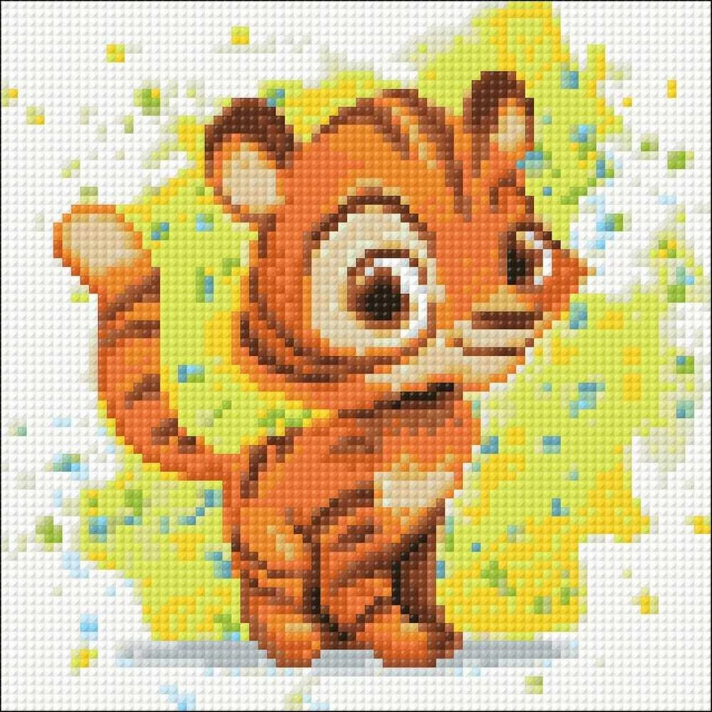Crafting Spark Little Tiger 20х20 Deimantinio Paveikslo komplektas Cs2700