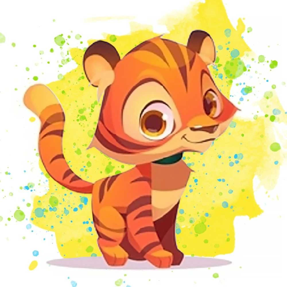 Crafting Spark Little Tiger 20х20 Deimantinio Paveikslo komplektas Cs2700