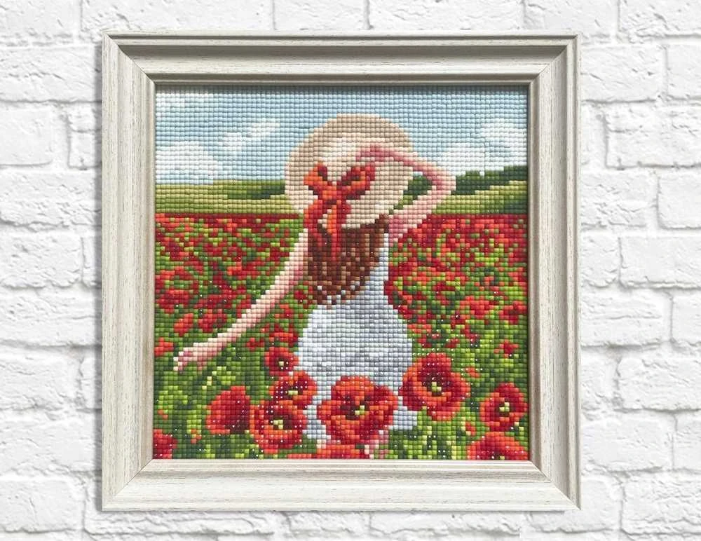 Crafting Spark Poppy Field 20х20 Deimantinio Paveikslo komplektas Cs2627