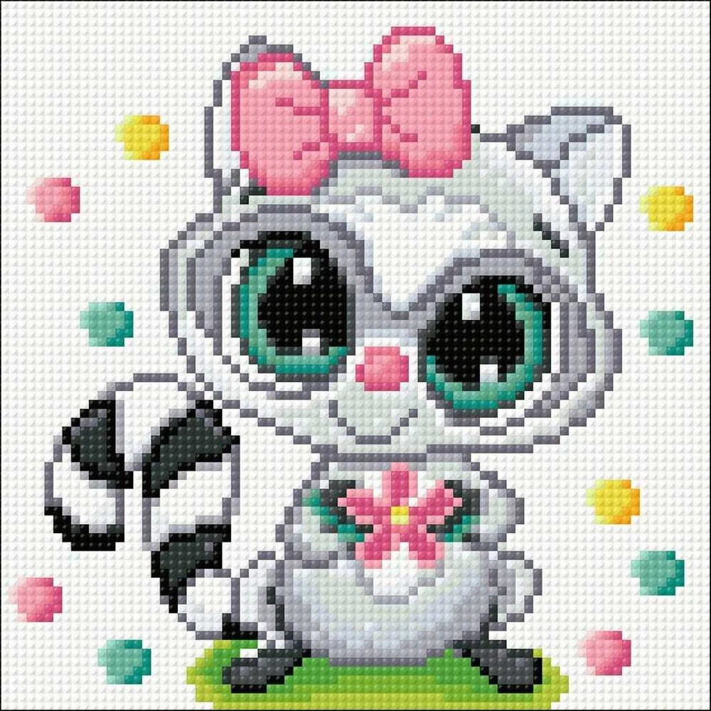 Crafting Spark Racoon 20х20 Deimantinio Paveikslo komplektas s2705