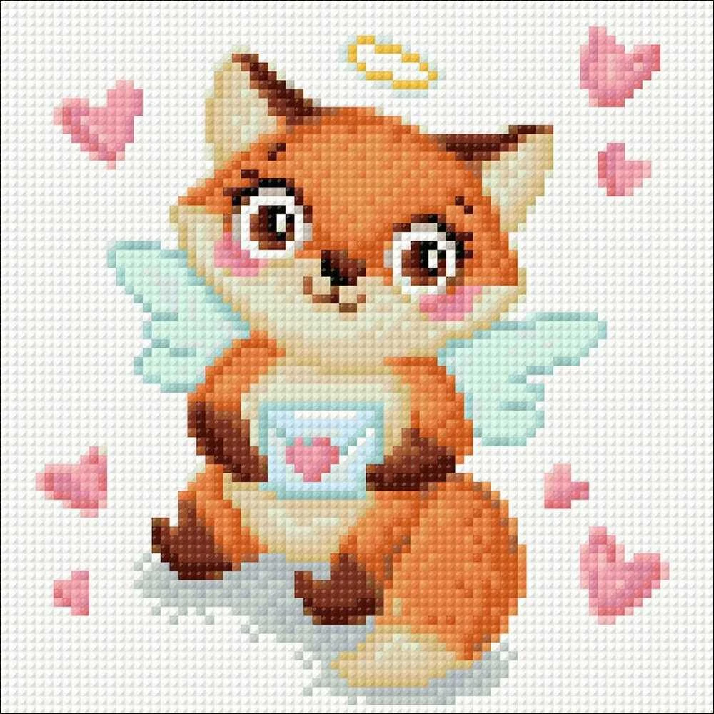 Crafting Spark Romantic Fox 20х20 Deimantinio Paveikslo komplektas Cs2695
