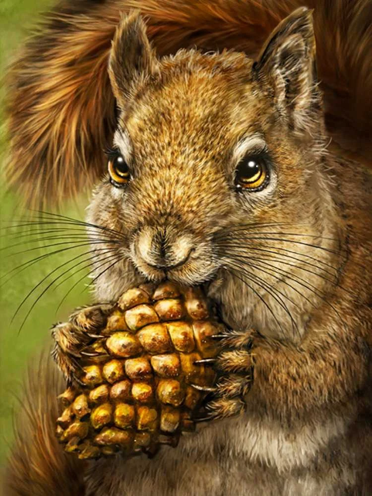 Crafting Spark Squirrel Totem Deimantinio Paveikslo komplektas CS2567
