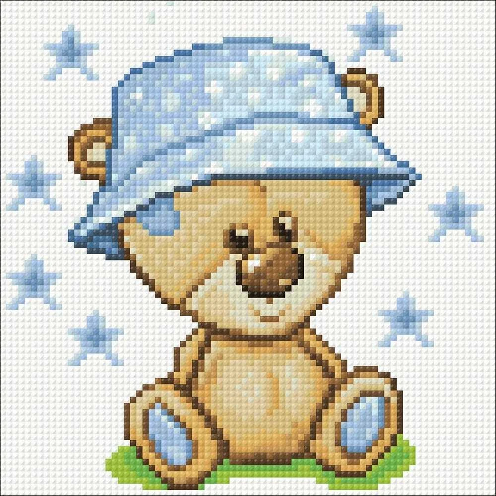 Crafting Spark Teddy Bear 20х20 Deimantinio Paveikslo komplektas Cs2710