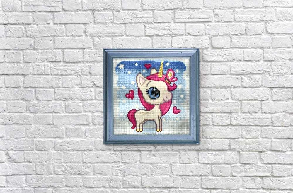 Crafting Spark Unicorn in Love 20х20 Deimantinio Paveikslo komplektas Cs2530