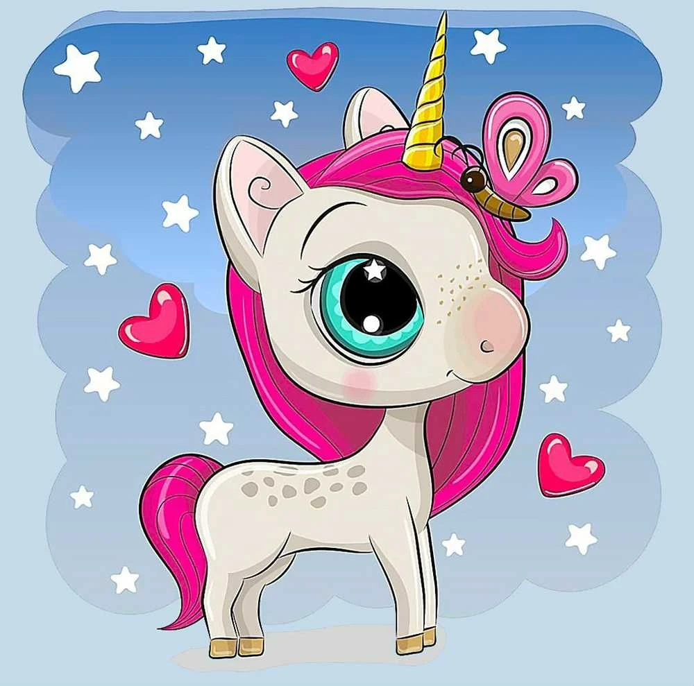 Crafting Spark Unicorn in Love 20х20 Deimantinio Paveikslo komplektas Cs2530