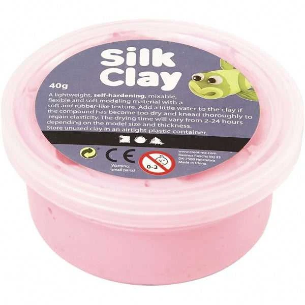 Šilkinis modelinas, rožinis, 40 g