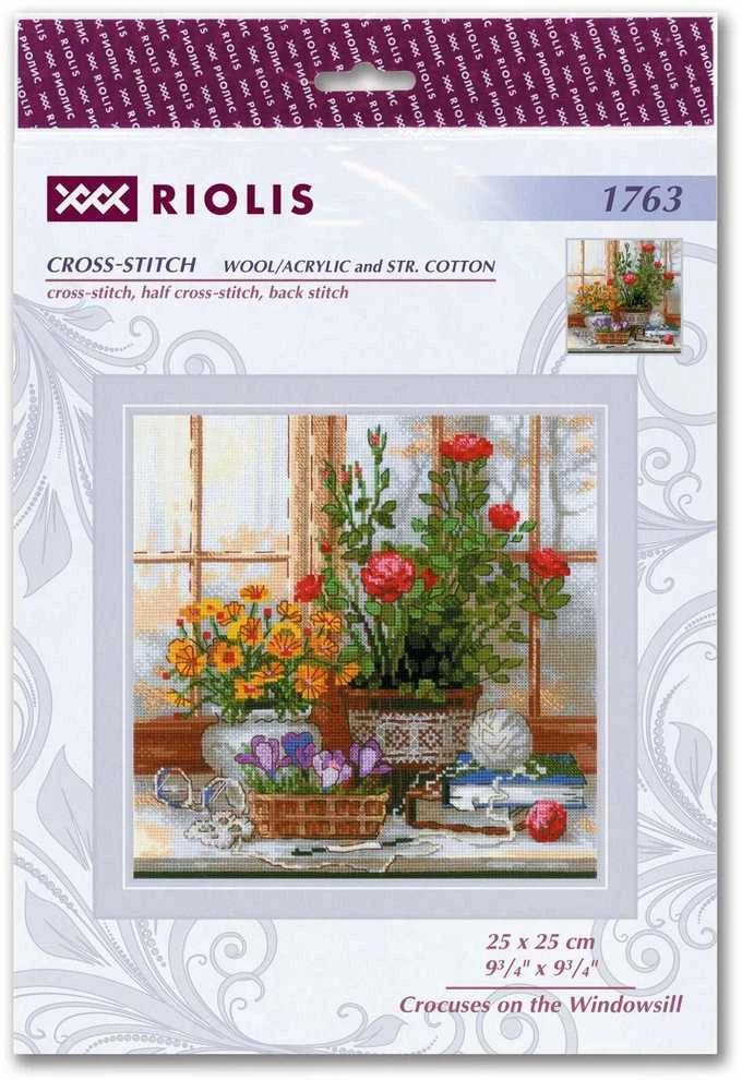Crocuses On The Windowsill siuvinėjimo rinkinys iš RIOLIS Nr.: 1763