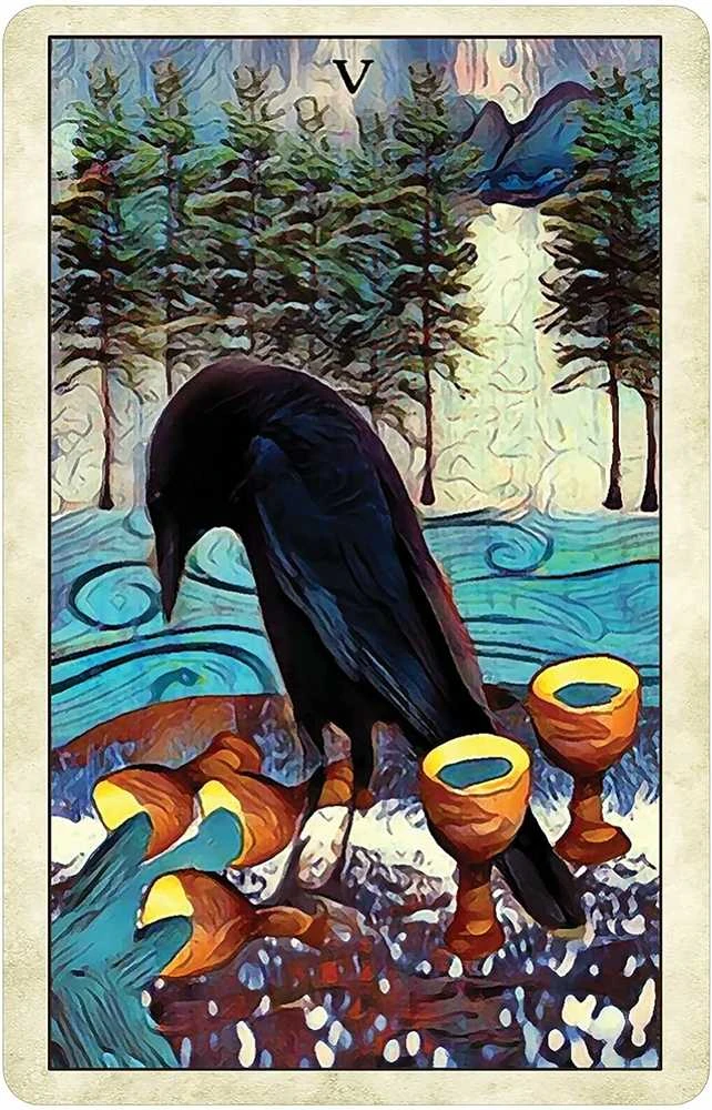 US Games Systems Crow Tarot Kišeninio Dydžio Leidimo Kortos