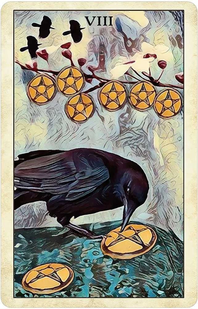 US Games Systems Crow Tarot Kišeninio Dydžio Leidimo Kortos