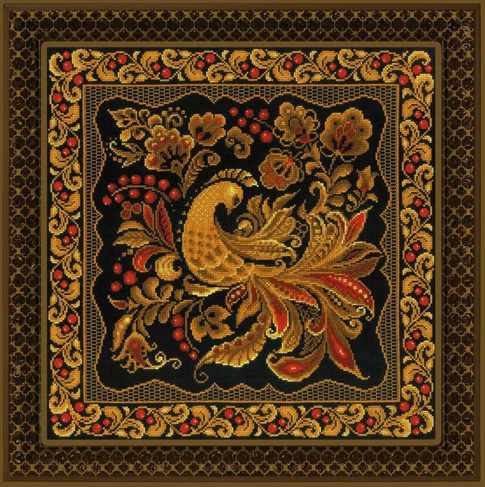 Cushion/Panel Khokhloma Painting siuvinėjimo rinkinys iš RIOLIS Nr.: 1758