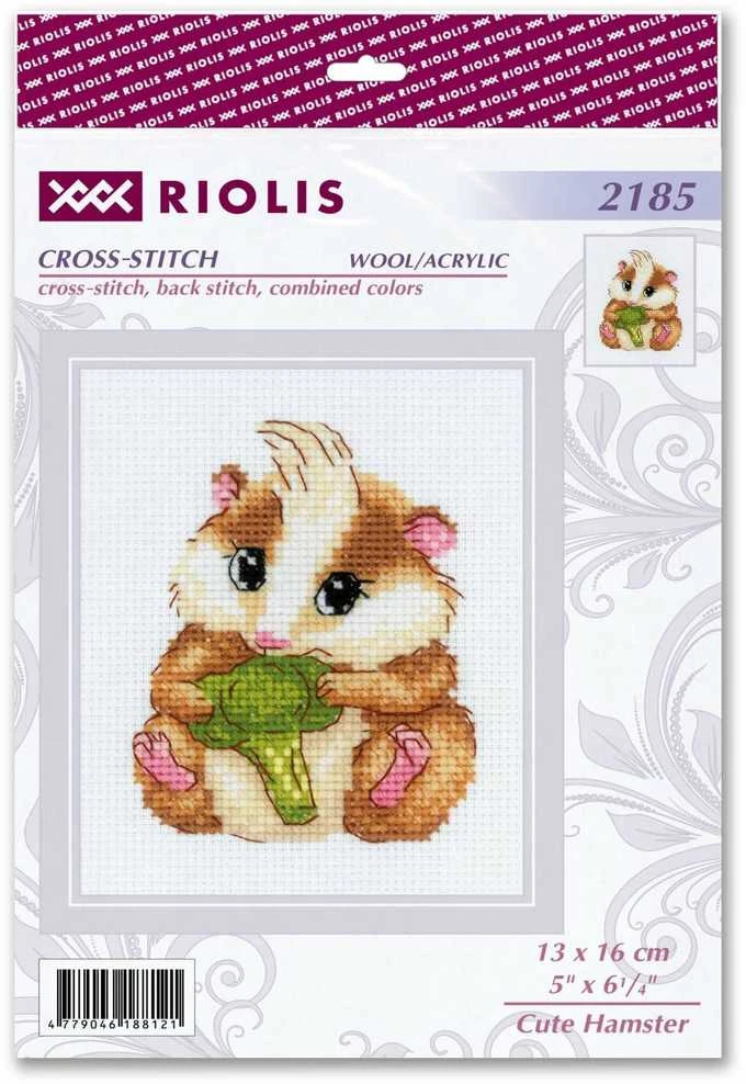 Riolis Siuvinėjimo kryželiu rinkinys "Mielas Hamsteris" 13x16 SR2185