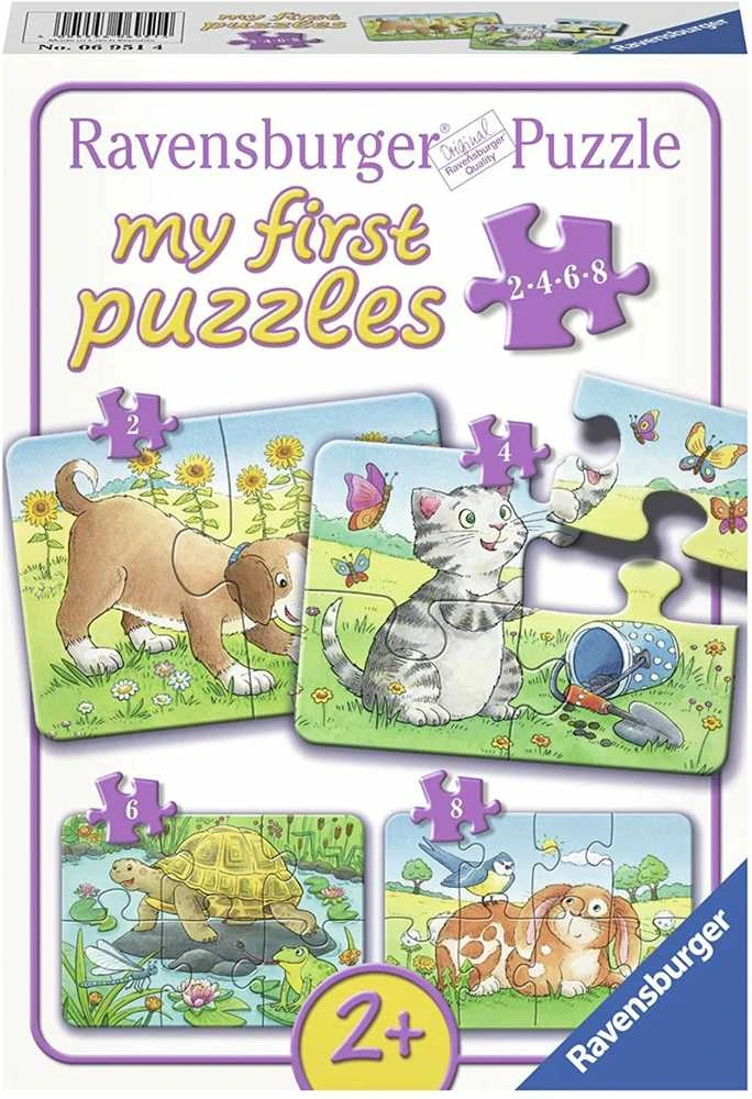 Ravensburger Dėlionė 2/4/6/8 vnt. - Mieli gyvūnai