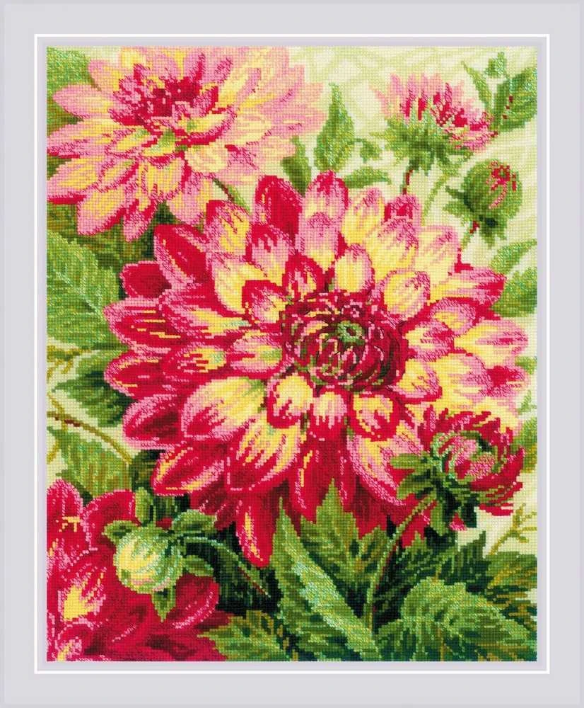 Dahlias Siuvinėjimo rinkinys iš RIOLIS Nr.: 1968