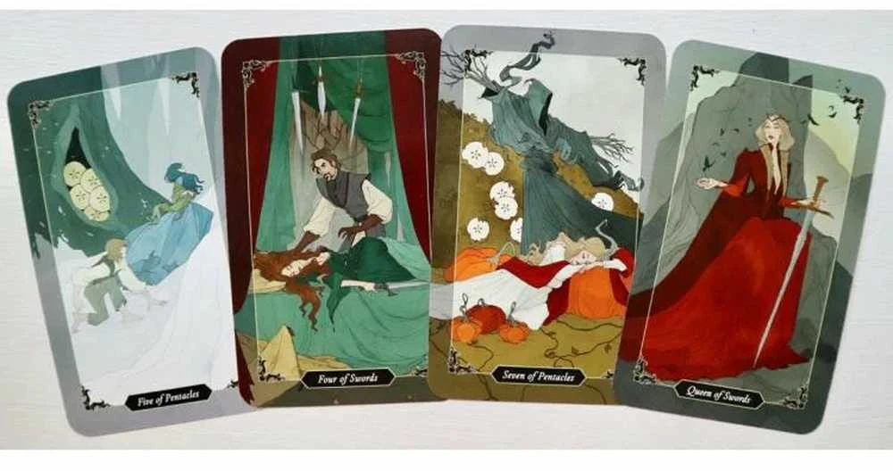 Llewellyn Dark Wood Tarot Mini Kortos