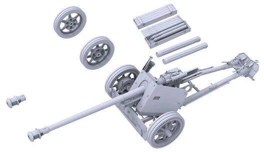 Das Werk vokiečių prieštankinė patranka 7,5 cm PaK40 modelis 1/16 16020