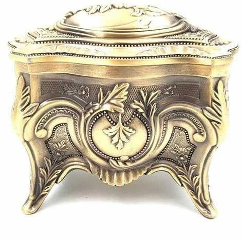 Deco Gifts Auksinė metalinė dėžutė - 2139M