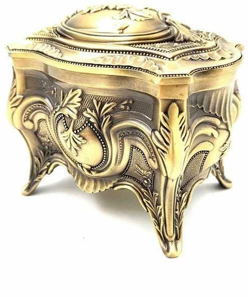Deco Gifts Auksinė metalinė dėžutė - 2139M