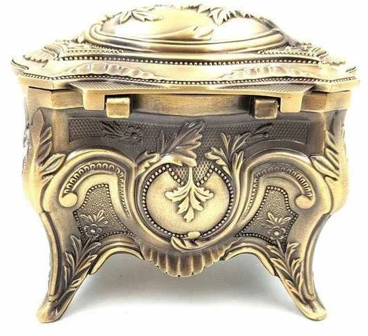 Deco Gifts Auksinė metalinė dėžutė - 2139M