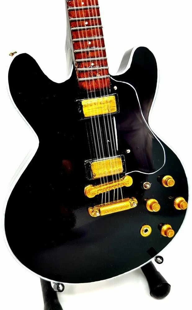 Indominiguitars B.B. King „Lucille“ mini gitara, rankų darbo mahagonis, 1:4, kolekcionieriams