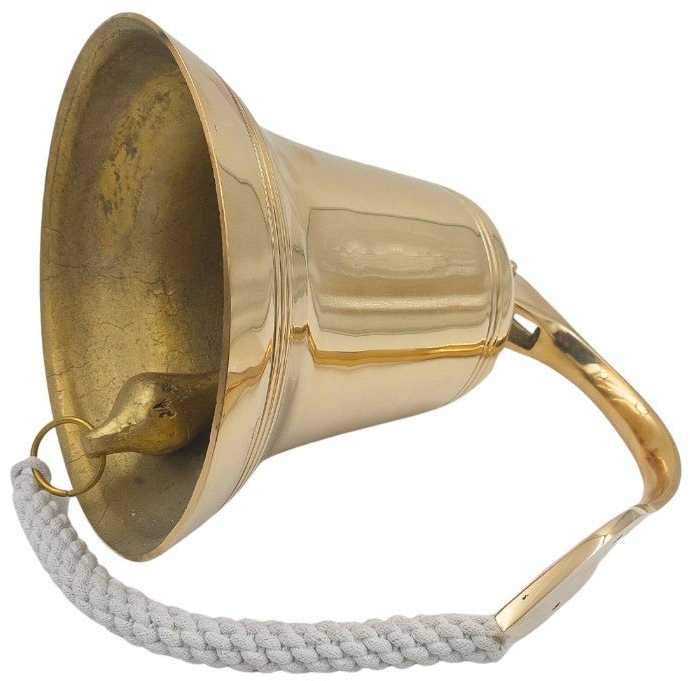 Mirtop Didelis žalvarinis laivo varpas 25 cm, sieninis – jūrinė dekoracija