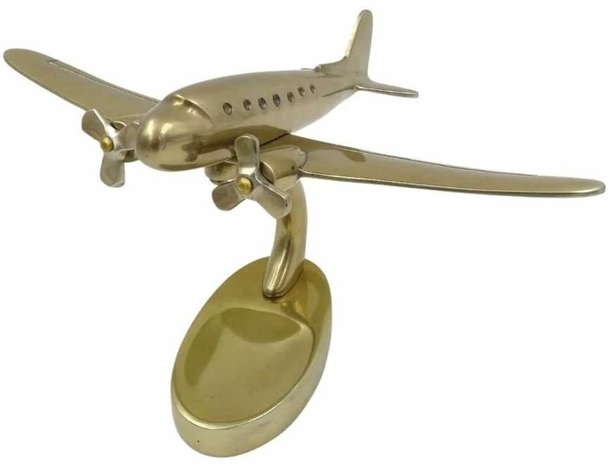 Mirtop Auksinis metalinis dvimotorio lėktuvo modelis – aviacijos entuziastams