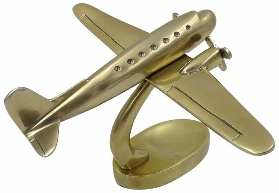 Mirtop Auksinis metalinis dvimotorio lėktuvo modelis – aviacijos entuziastams