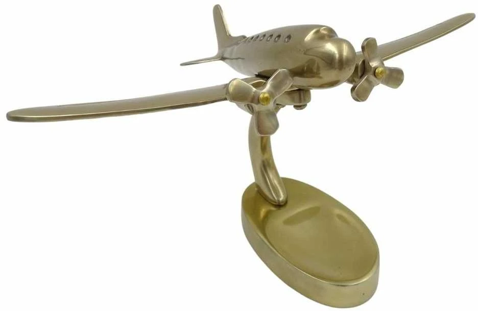 Mirtop Auksinis metalinis dvimotorio lėktuvo modelis – aviacijos entuziastams