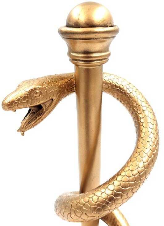 Deco Gifts Eskulapo lazda - medicinos meno simbolis. MC-9634G H 30cm