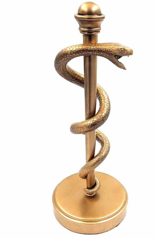 Deco Gifts Eskulapo lazda - medicinos meno simbolis. MC-9634G H 30cm