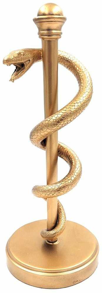 Deco Gifts Eskulapo lazda - medicinos meno simbolis. MC-9634G H 30cm