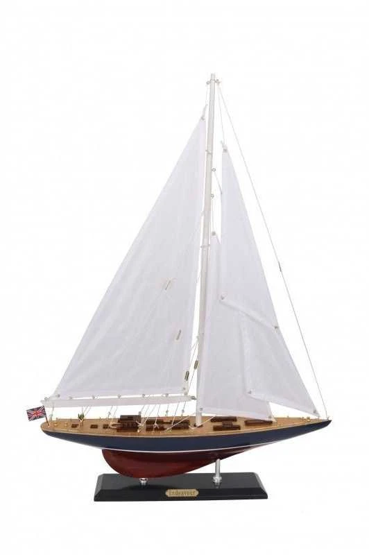 Deco Gifts Jachta Endeavour modelis 70 cm – prabangi interjero puošmena ir dovana