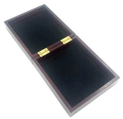 Deco Gifts Medinė dovanų dėžutė 14×16×6,7 cm, tamsi višnia, įdėklas, graviruojama