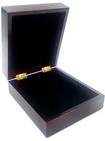 Deco Gifts Medinė dovanų dėžutė 14×16×6,7 cm, tamsi višnia, įdėklas, graviruojama