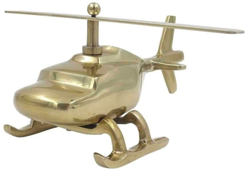 Mirtop Stilingas auksinis metalinis sraigtasparnio modelis – dovana aviacijos gerbėjui