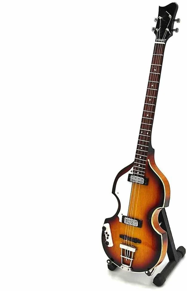 Indominiguitars Mini bosinė gitara – Paul McCartney, The Beatles stilius, kolekcinė, mahagonas