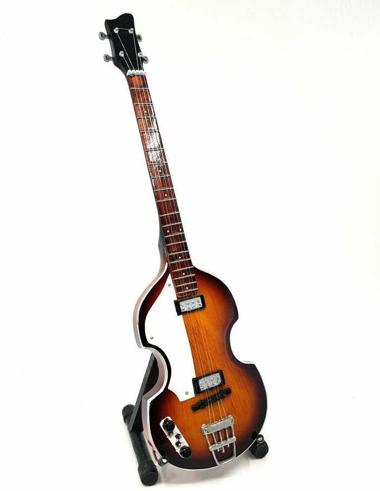 Indominiguitars Mini bosinė gitara – Paul McCartney, The Beatles stilius, kolekcinė, mahagonas