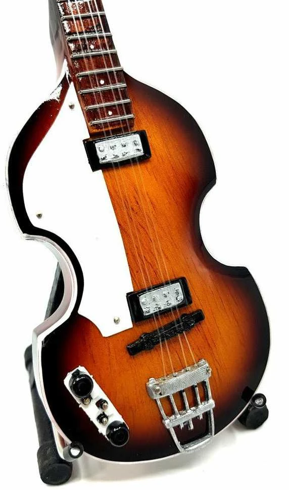 Indominiguitars Mini bosinė gitara – Paul McCartney, The Beatles stilius, kolekcinė, mahagonas
