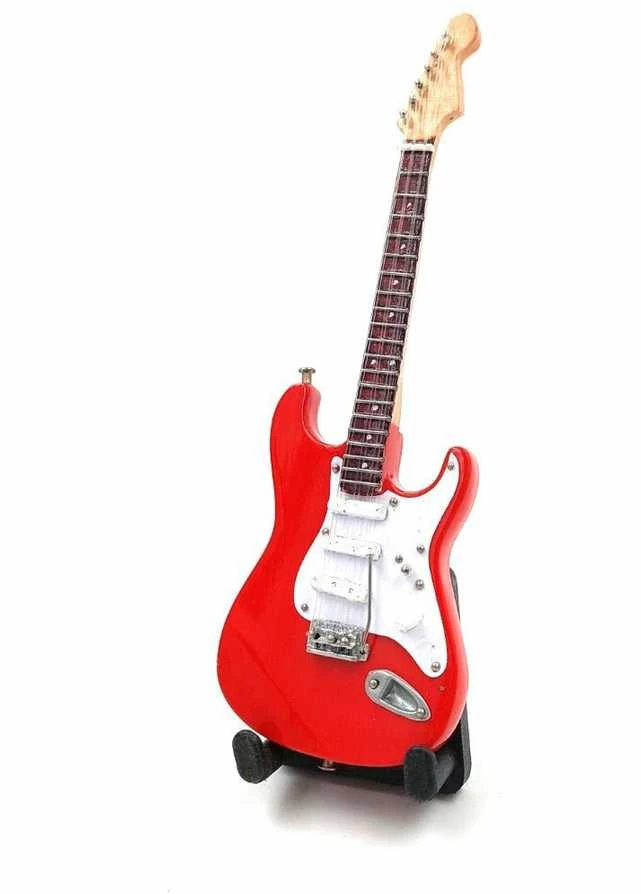 Indominiguitars Mini gitara 15 cm Mark Knopfler stiliaus, mahagonio, kolekcinė