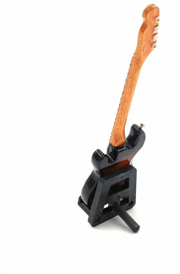 Indominiguitars Mini kolekcinė gitara 15 cm, rankų darbo mahagonas, Les Paul stilius