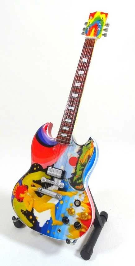 Indominiguitars Mini gitara „Eric Clapton – Fool“ – rankų darbo, raudonmedžio, kolekcinė