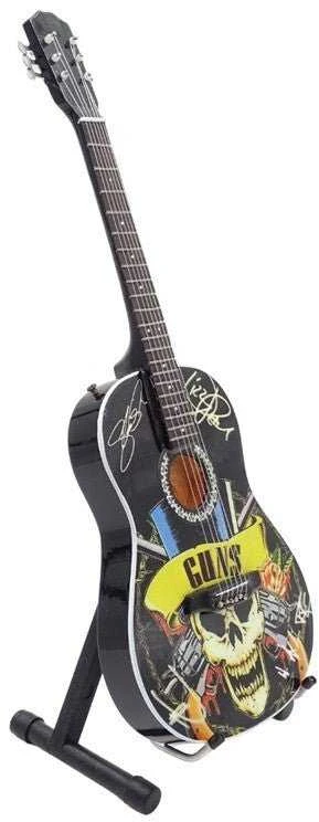 Indominiguitars Rankų darbo mahagoninė mini gitara – Guns N' Roses stiliaus kolekcinė dovana