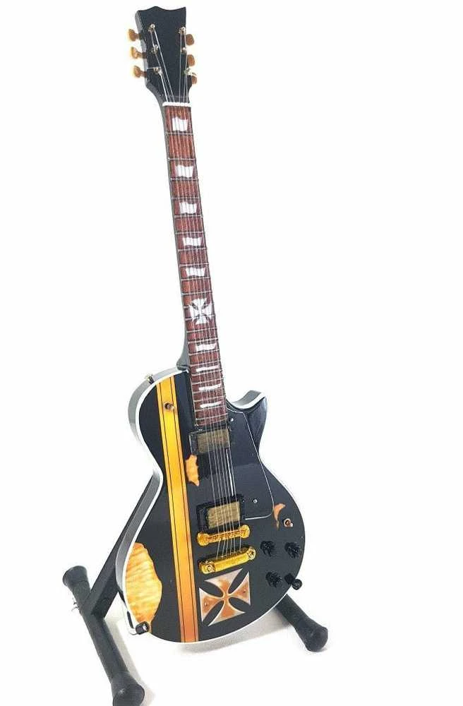 Indominiguitars Mini gitara Metallica „James Hetfield“ stiliaus Iron Cross, kolekcinė