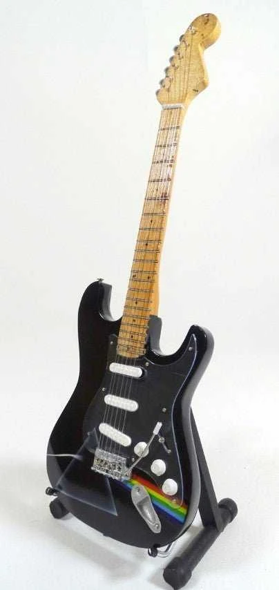 Indominiguitars Mini gitara Rožinė Floyd, mahonio, rankų darbo, 1:4, kolekcinė